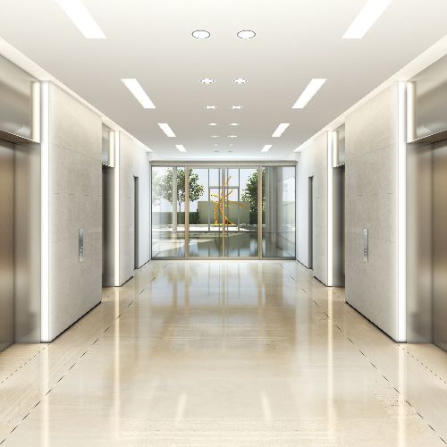 Office lift lobby