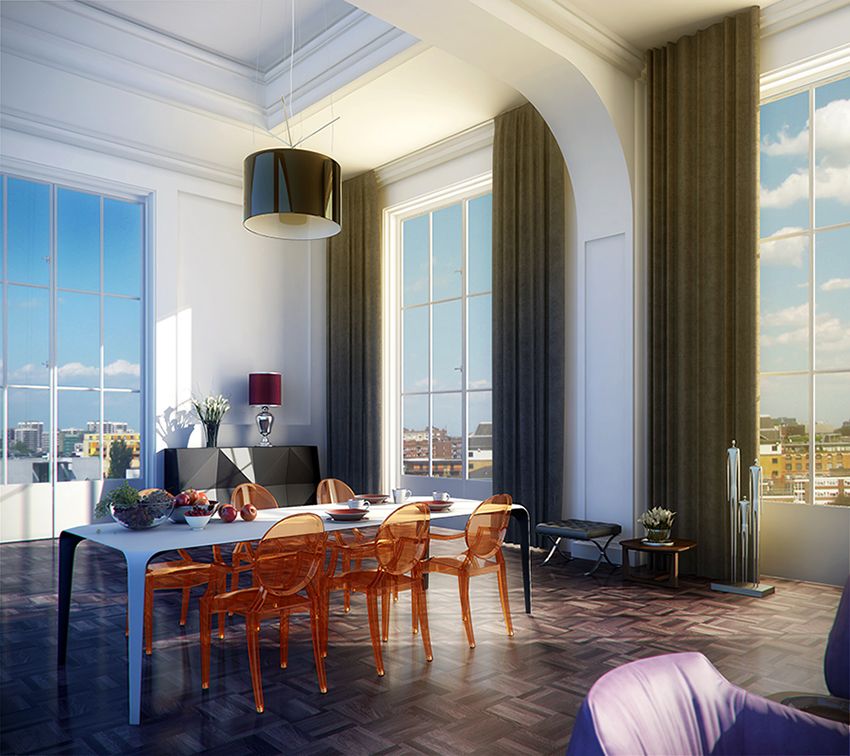 Hammersmith apartment dining room