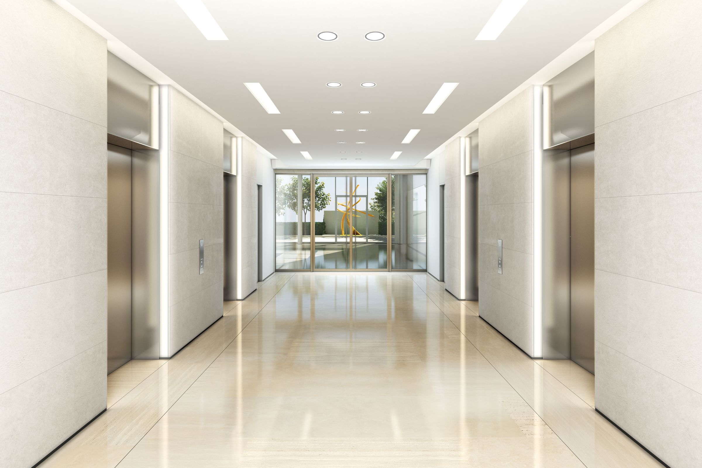 Office lift lobby
