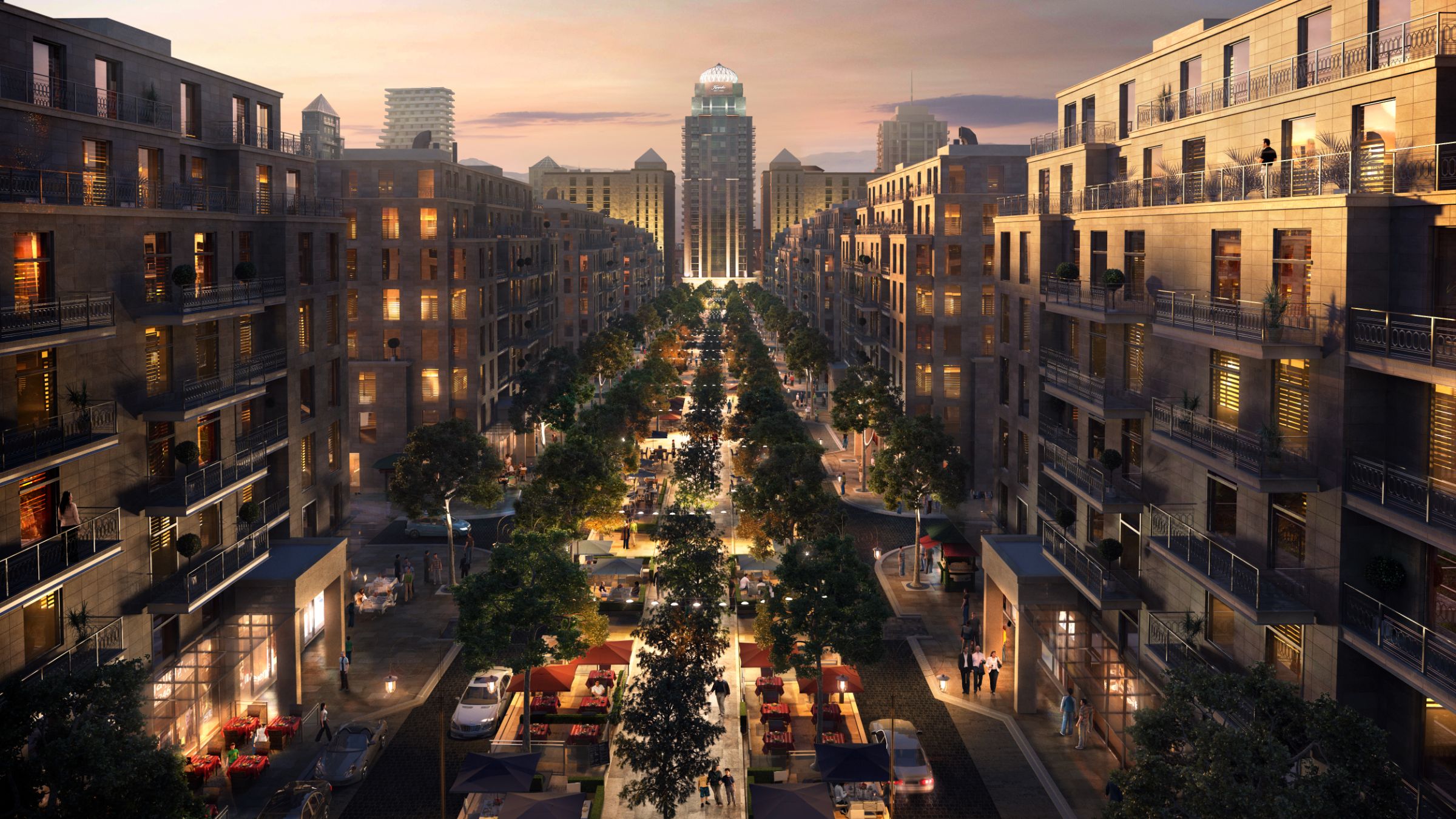 Boulevard, street level